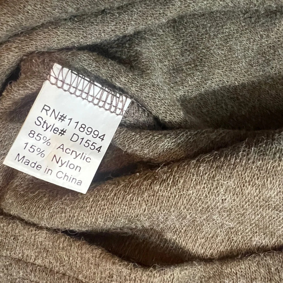 PIKO 1988 TUNIC SWEATER TOP CAP SLEEVES COWL NECK STRETCH SLOUCH SIZE LARGE - Picture 6 of 7